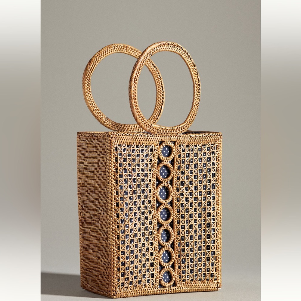 Anthropologie Bali Woven Tote bag